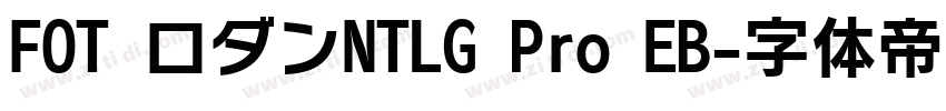 FOT ロダンNTLG Pro EB字体转换